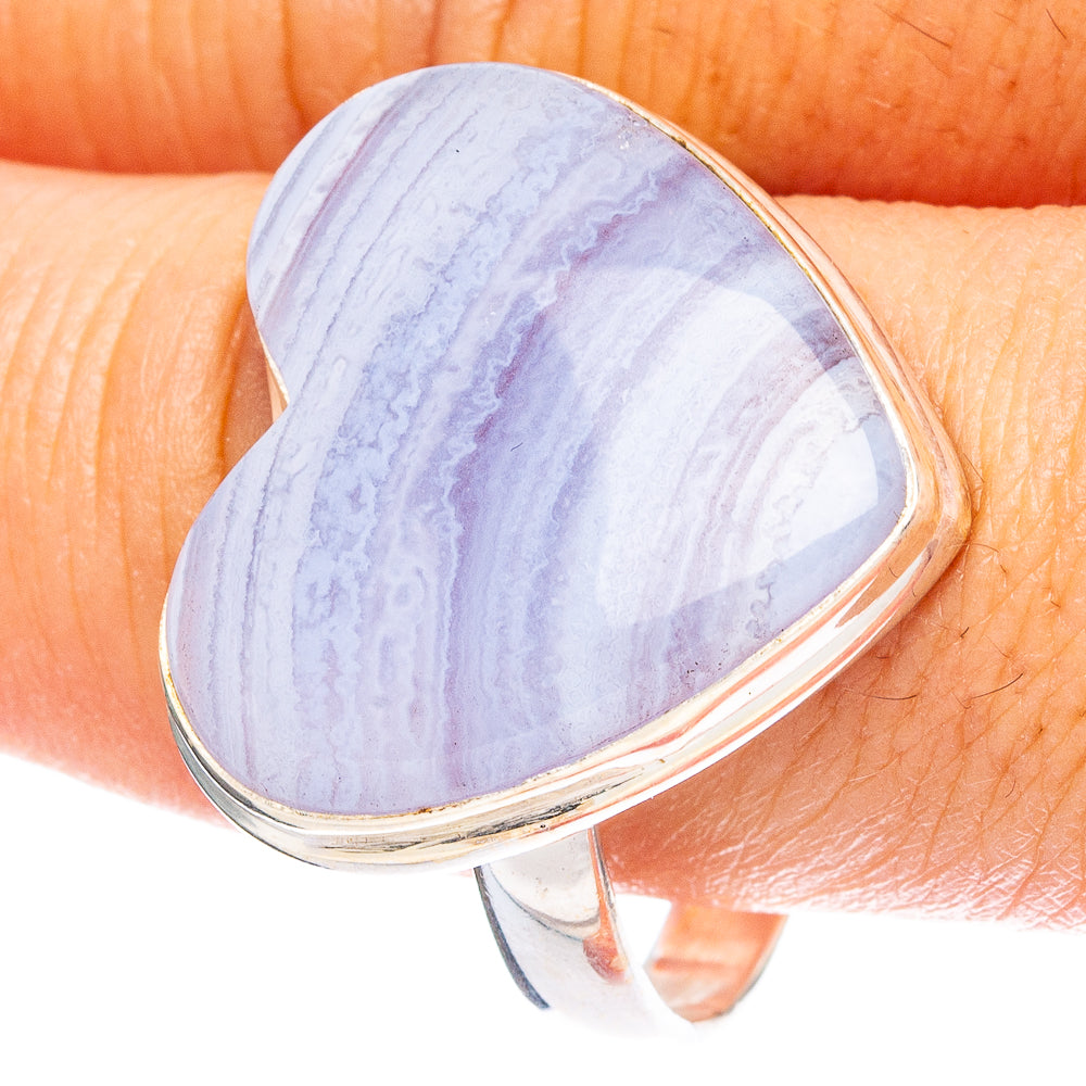 Rainbow Moonstone Heart 925 Sterling Silver Ring Size 12 (925 Sterling Silver) R6401