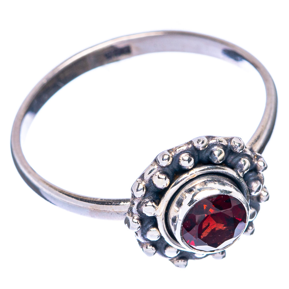 Garnet Dainty Ring Size 8 (925 Sterling Silver) R145071