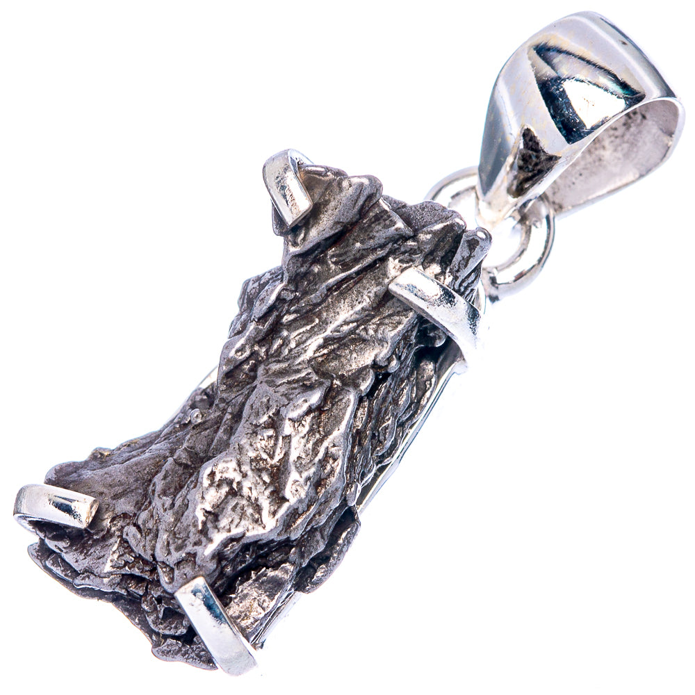 Rare Campo Del Cielo Meteorites  Pendant 1 1/4" (925 Sterling Silver) P41645