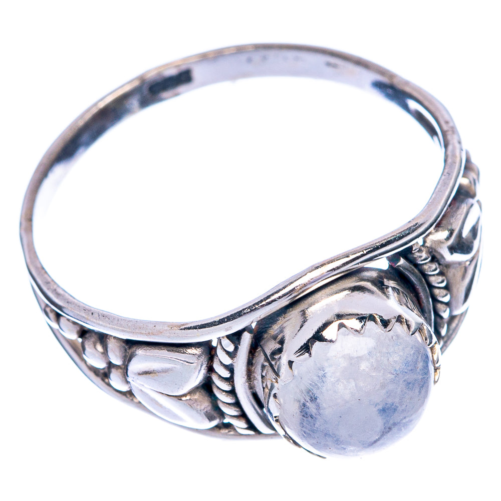 Rainbow Moonstone Dainty Ring Size 8 (925 Sterling Silver) R145451