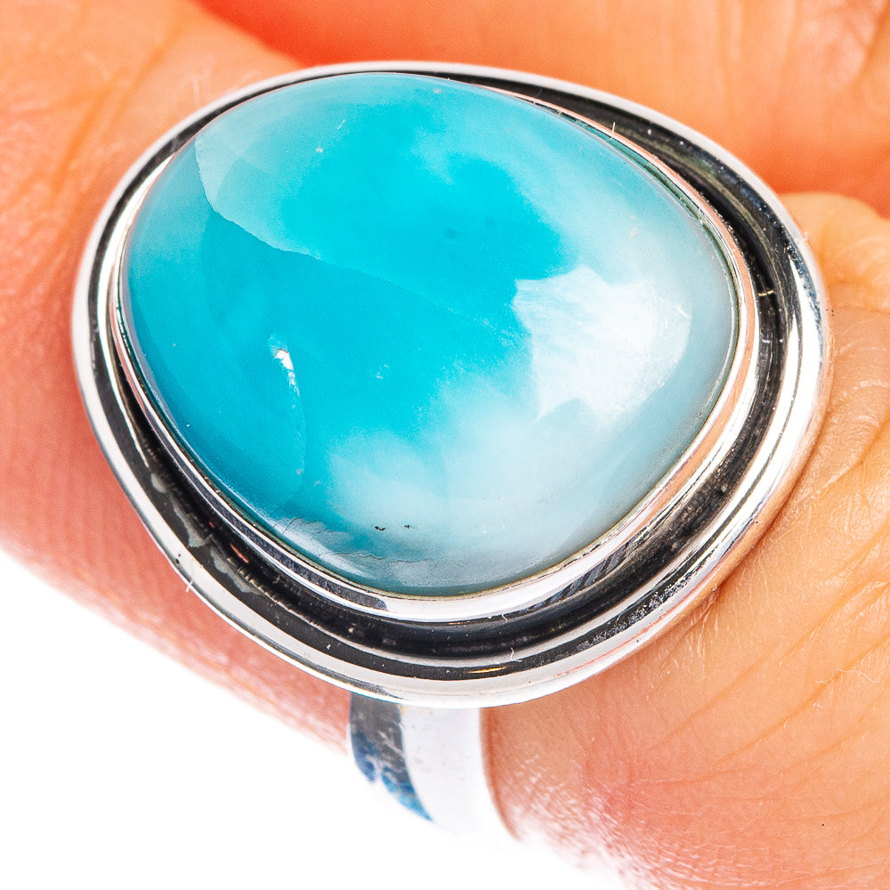 Larimar Ring Size 6 (925 Sterling Silver) R144237