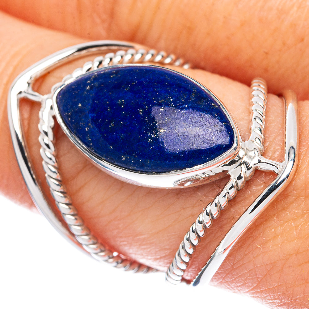 Premium Lapis Lazuli Ring Size 8.75 (925 Sterling Silver) R2593