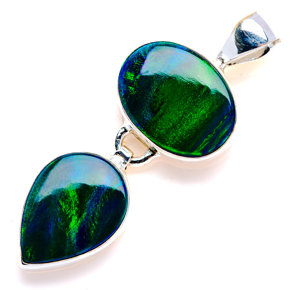 Aura Opal Pendant 1 3/4" (925 Sterling Silver) PD38183