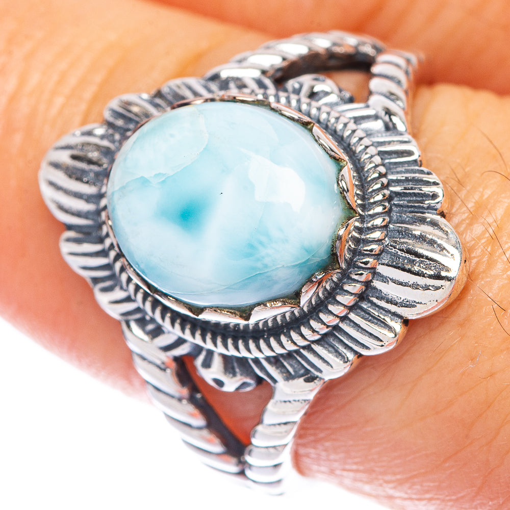 Larimar Ring Size 8 (925 Sterling Silver) R144783