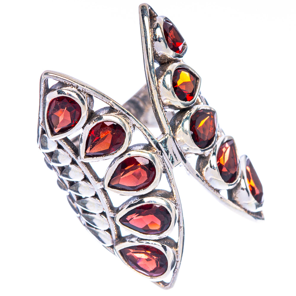 Garnet Ring Size 6.5 (925 Sterling Silver) R147110