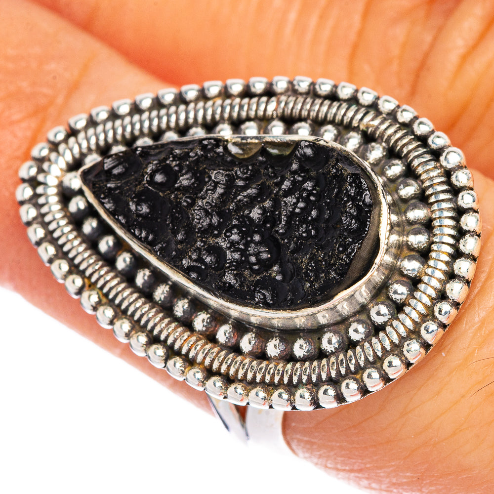 Tektite Ring Size 6.75 (925 Sterling Silver) R1301