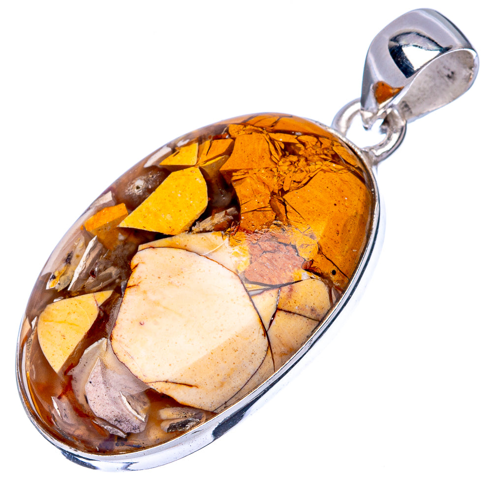 Brecciated Mookaite Pendant 1 1/2" (925 Sterling Silver) P42859