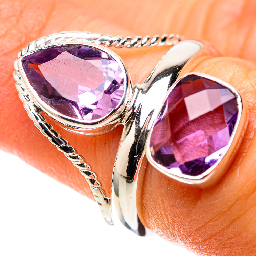 Premium Faceted Amethyst Ring Size 6.25 (925 Sterling Silver) RING138233