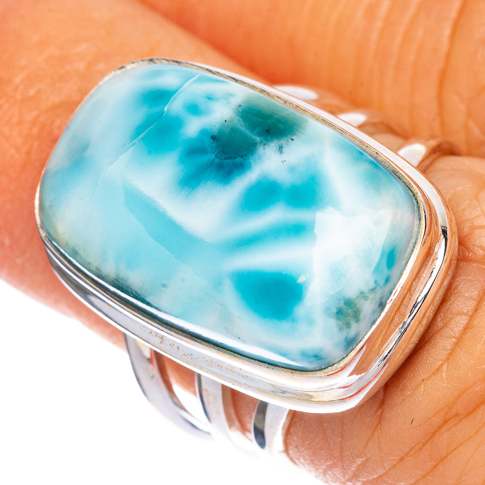 Larimar Ring Size 5.75 (925 Sterling Silver) R1236