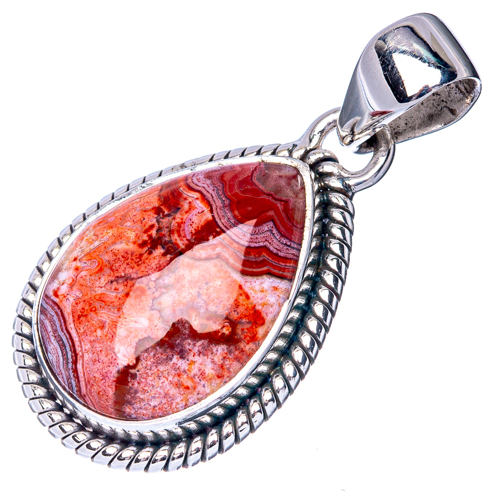 Laguna Agate Pendant 1 1/4" (925 Sterling Silver) P40912