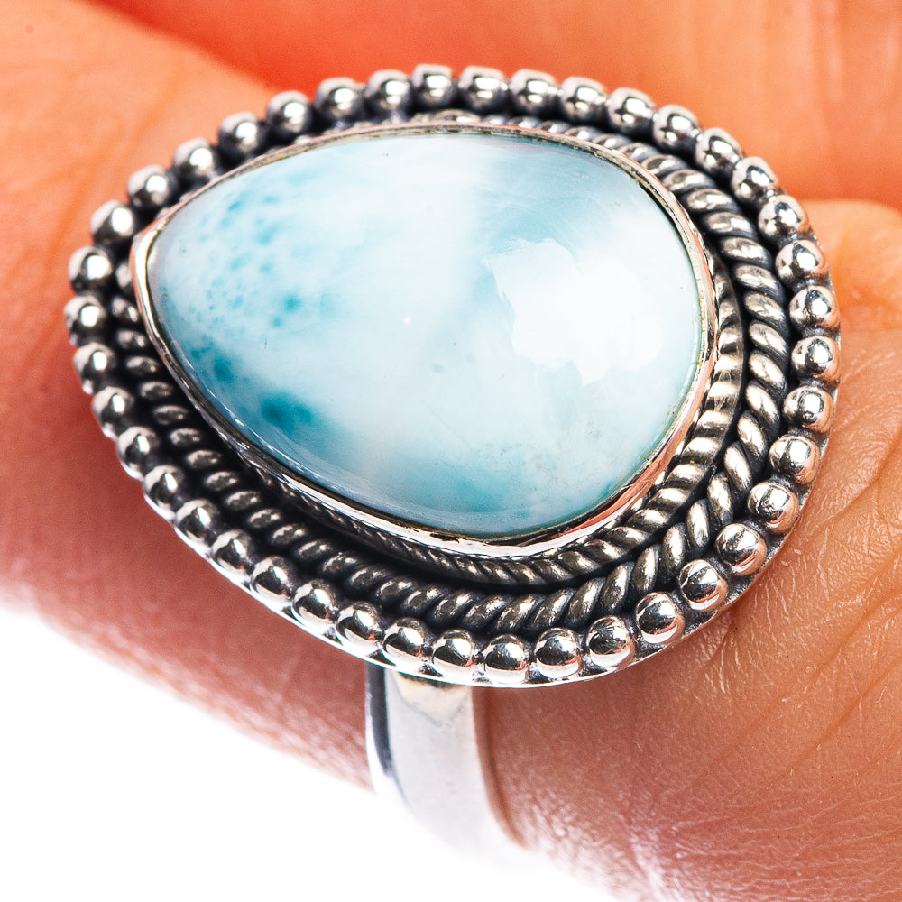 Larimar Ring Size 6 (925 Sterling Silver) R144117