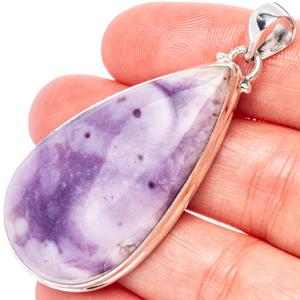 Rare Tiffany Stone Pendant 2 1/4" (925 Sterling Silver) P42463