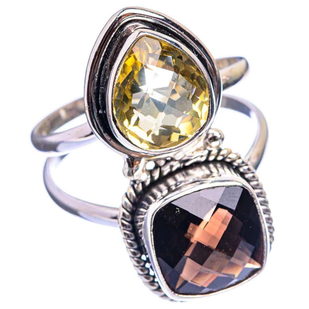 Large Multi-Topaz Ring Size 11.25 (925 Sterling Silver) R142889