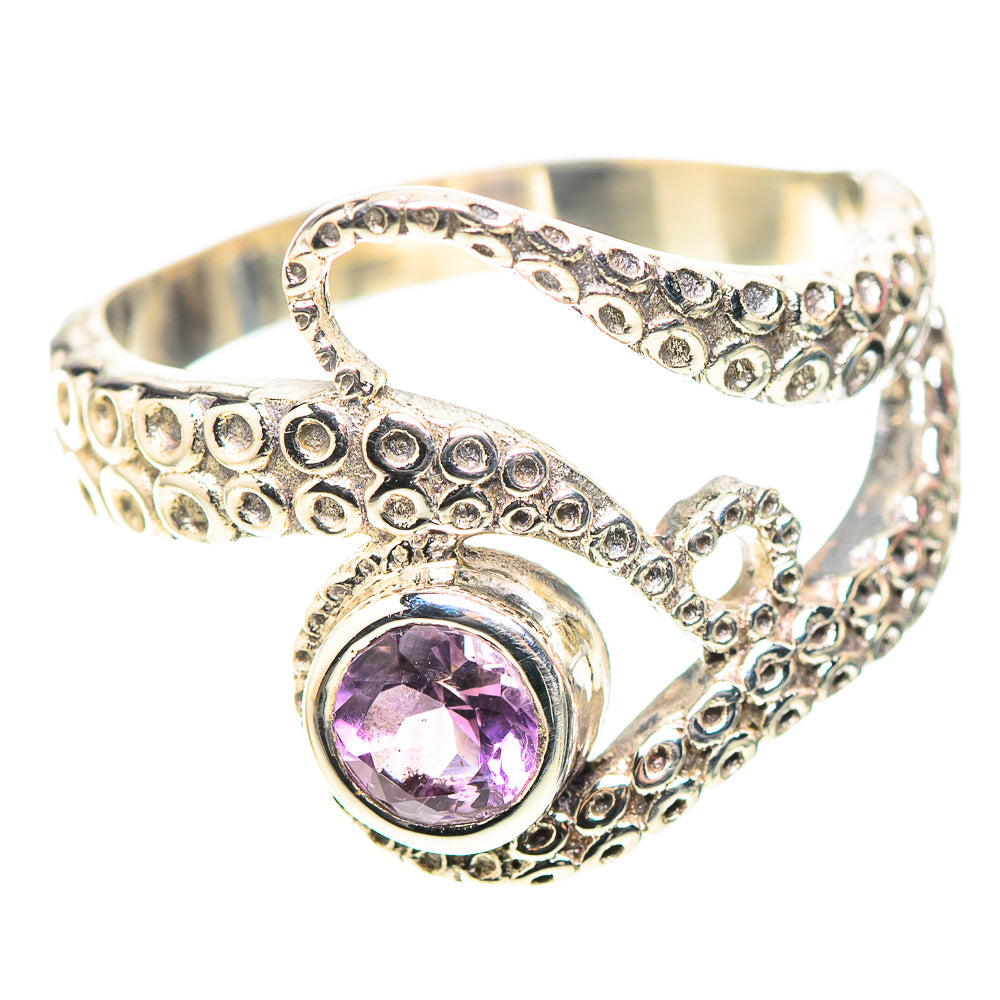 Faceted Amethyst Ring Size 8.25 (925 Sterling Silver) RING138390