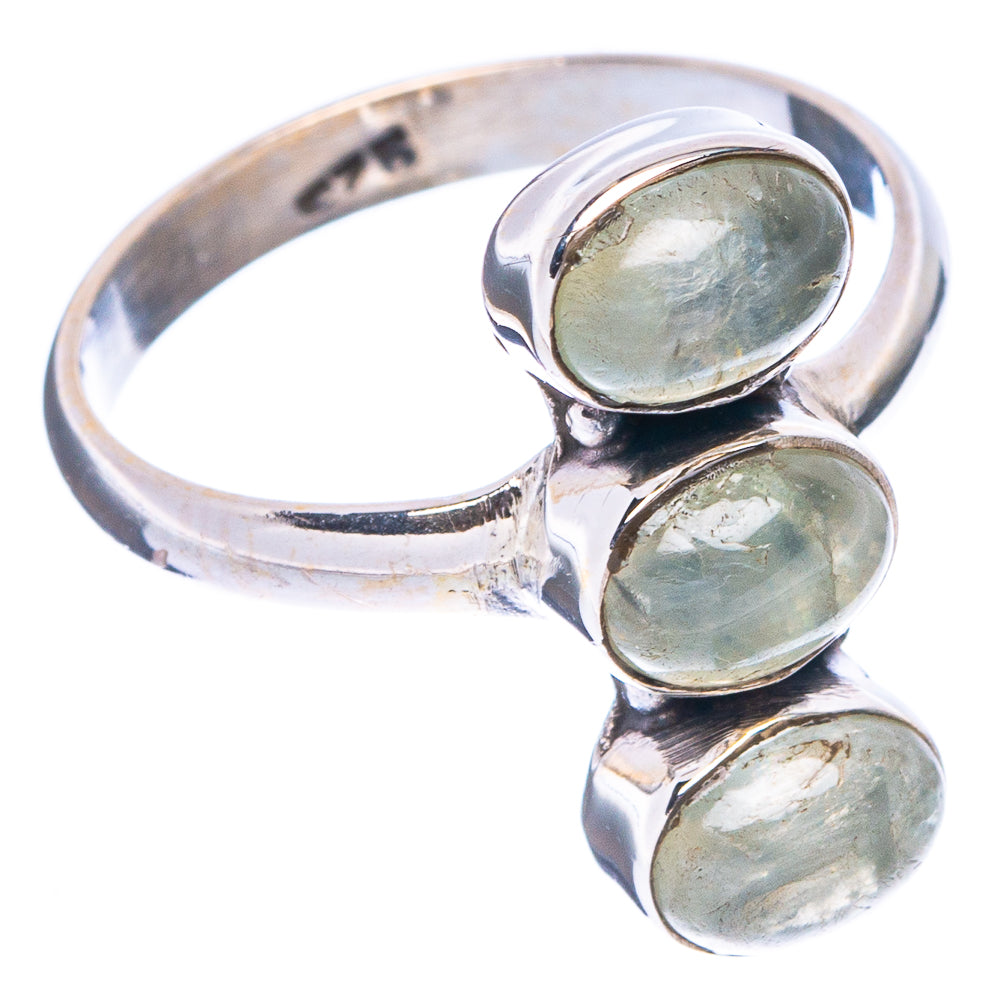 Prehnite Dainty Ring Size 8 (925 Sterling Silver) R5286