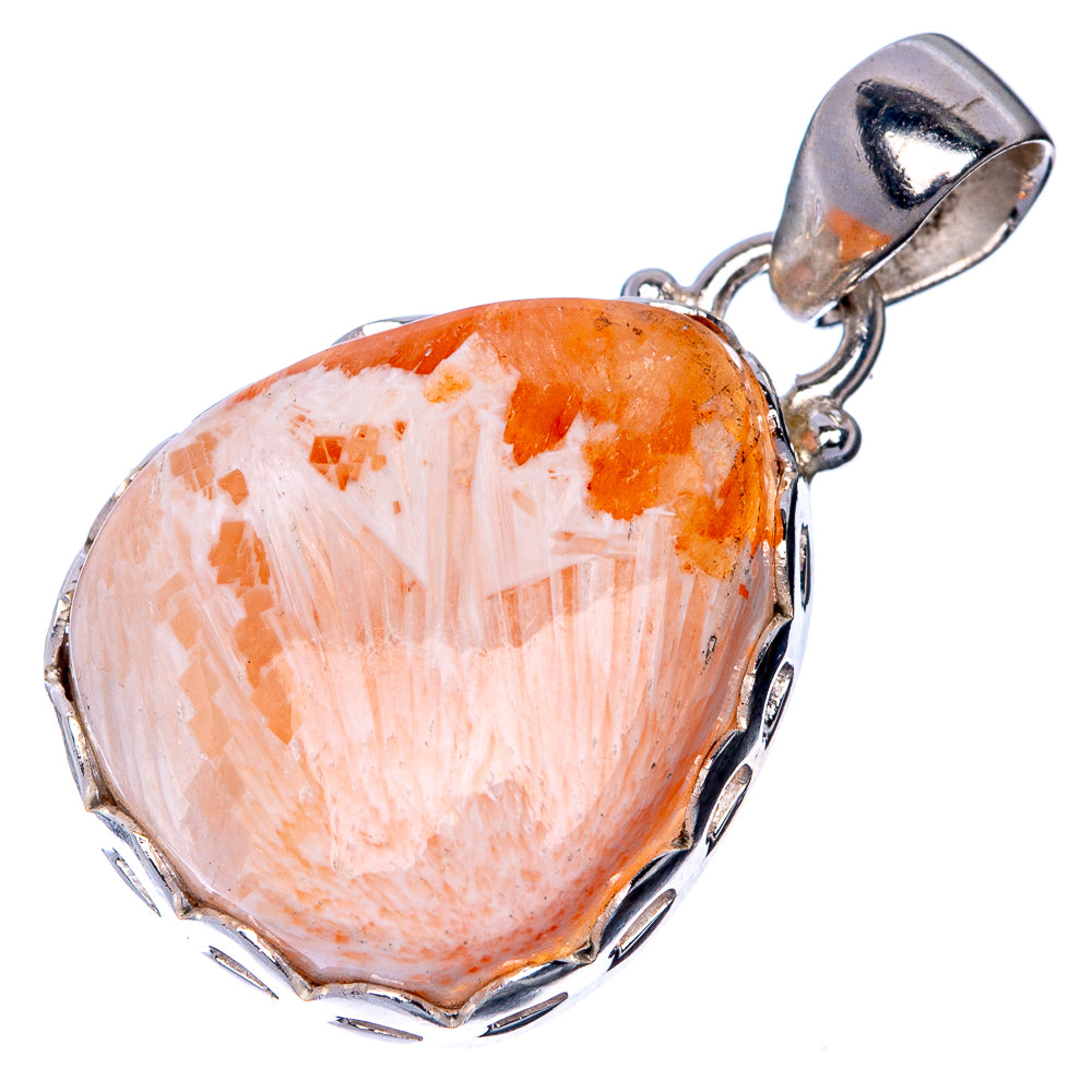 Scolecite Pendant 1 3/8" (925 Sterling Silver) P40780