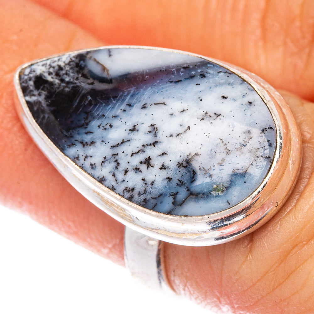 Dendritic Opal Ring Size 5.75 (925 Sterling Silver) R1503