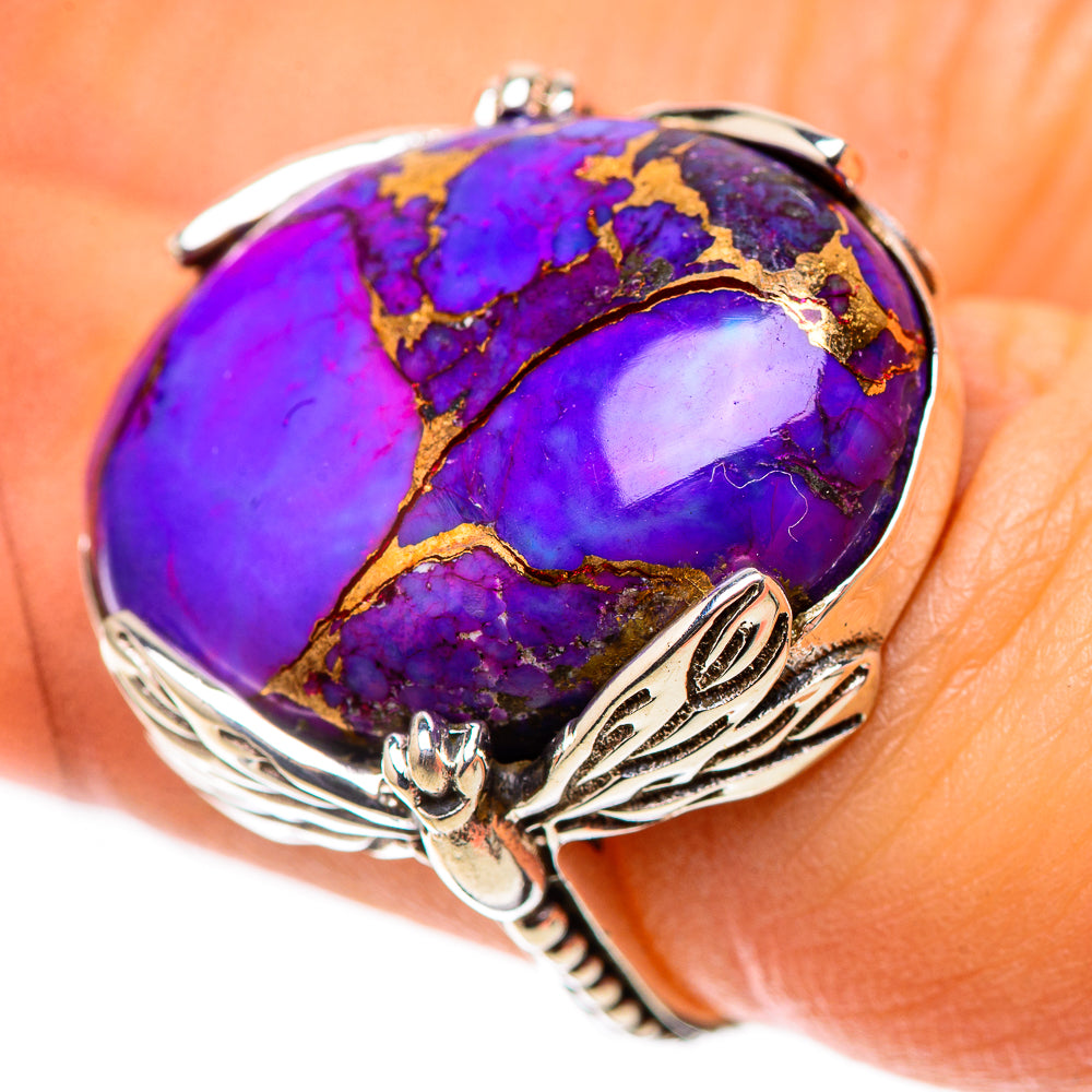 Purple Copper Composite Turquoise Ring Size 6 (925 Sterling Silver) RING138335