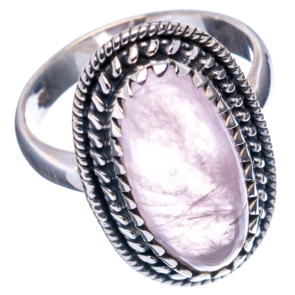 Rose Quartz Ring Size 7 (.925 Sterling Silver)