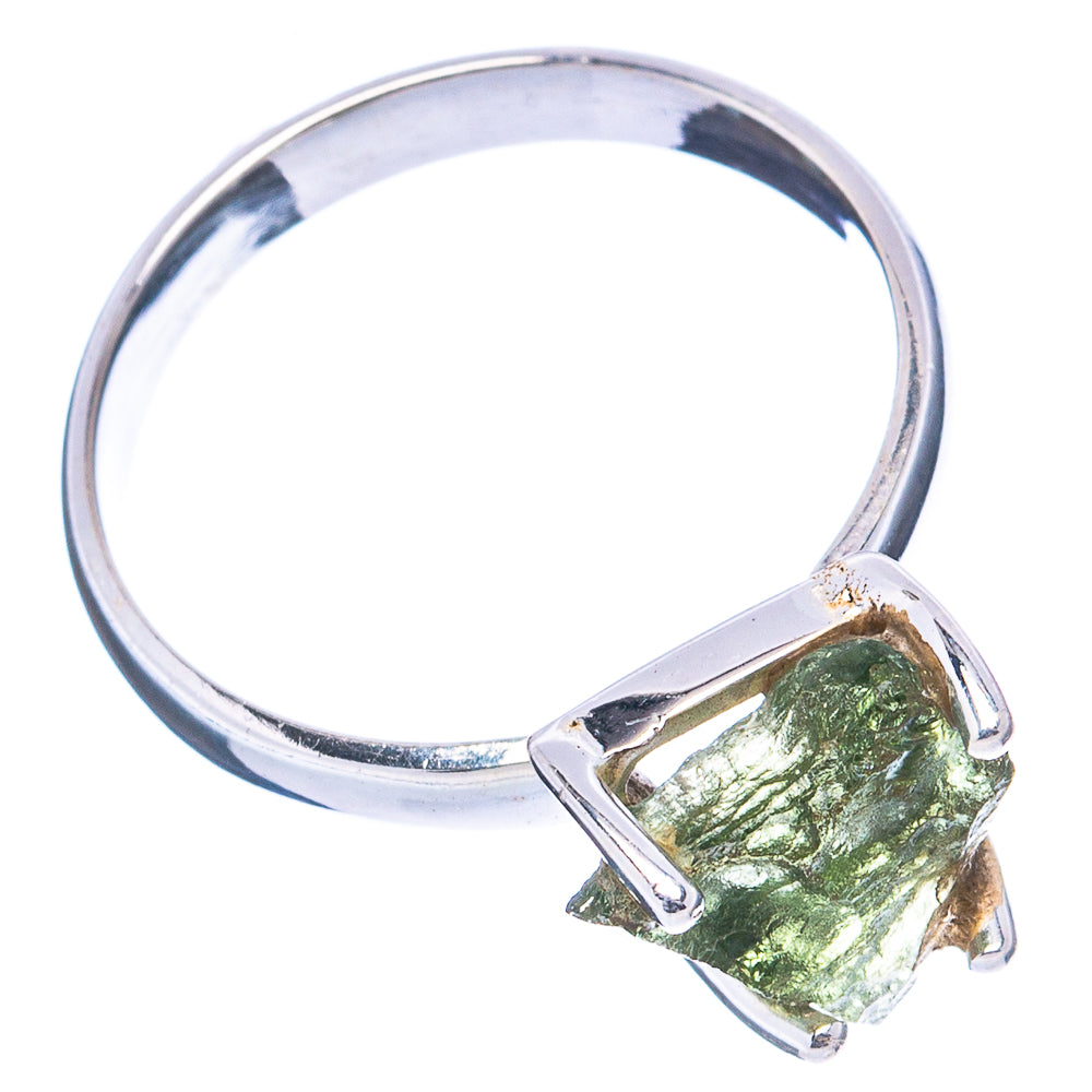 Rare Moldavite Ring Size 7 (.925 Sterling Silver)