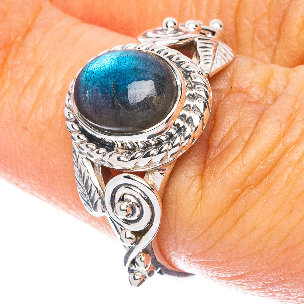 Premium Labradorite Ring Size 7 (925 Sterling Silver) R8015