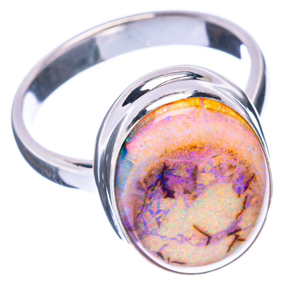 Rare Sterling Opal Ring Size 7.25 (925 Sterling Silver) R2909
