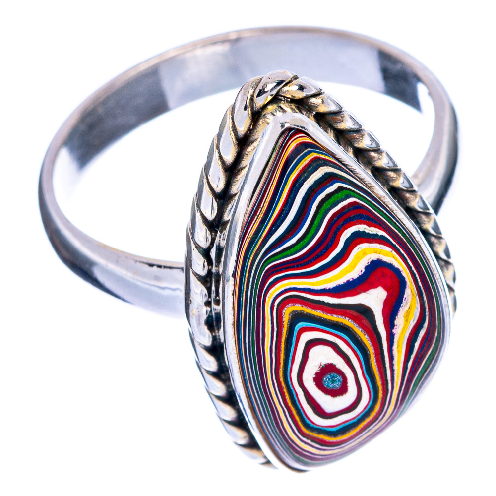 Fordite Ring Size 9 (925 Sterling Silver) R144434