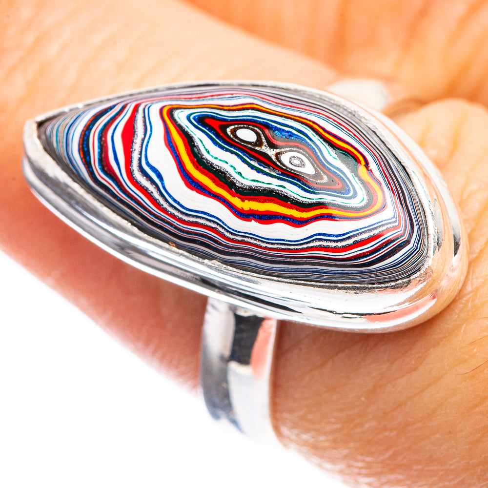 Fordite Ring Size 7 (925 Sterling Silver) R143111