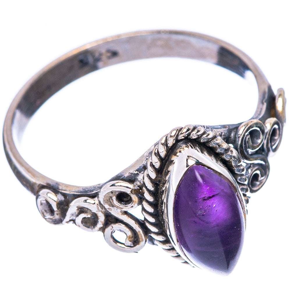 Amethyst Dainty Ring Size 7.75 (925 Sterling Silver) R5756