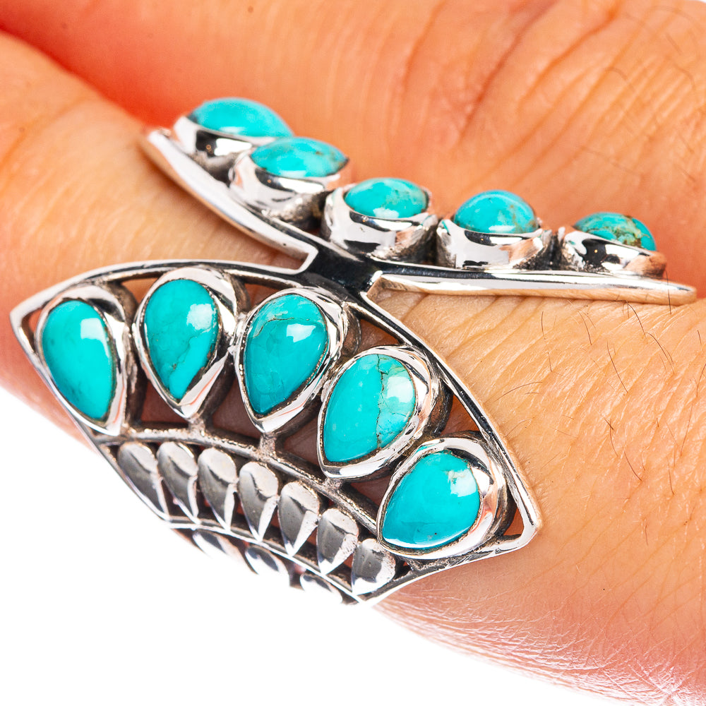 Large Sleeping Beauty Turquoise Ring Size 6.5 (925 Sterling Silver) R144333