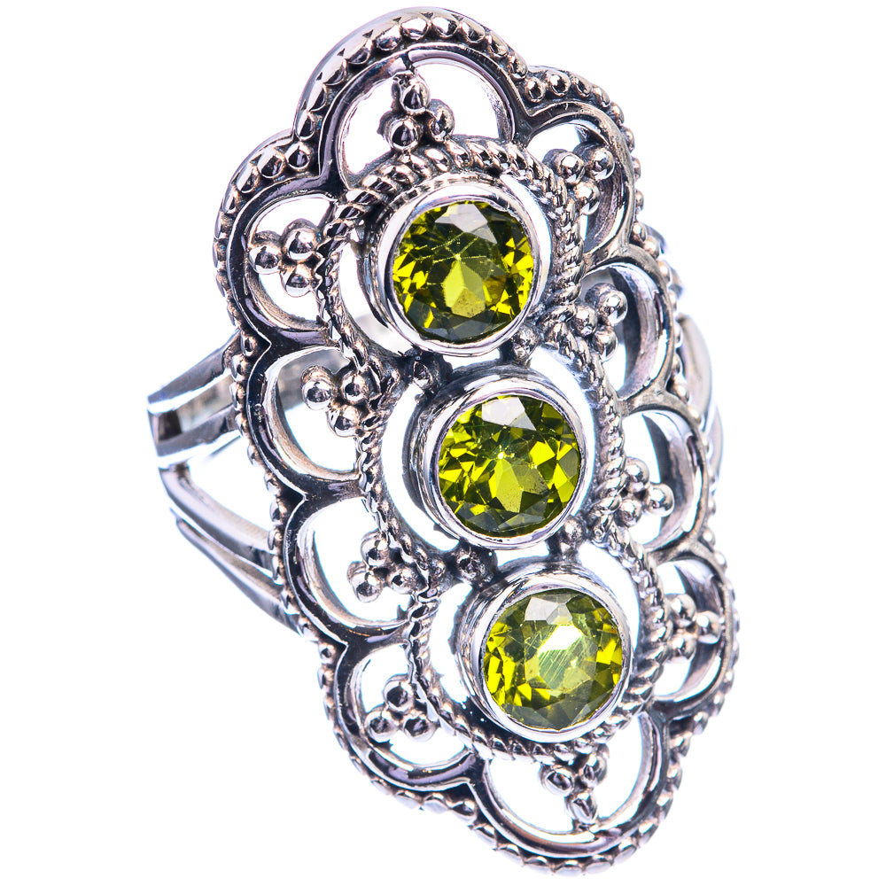 Peridot Ring Size 6.5 (925 Sterling Silver) R142316