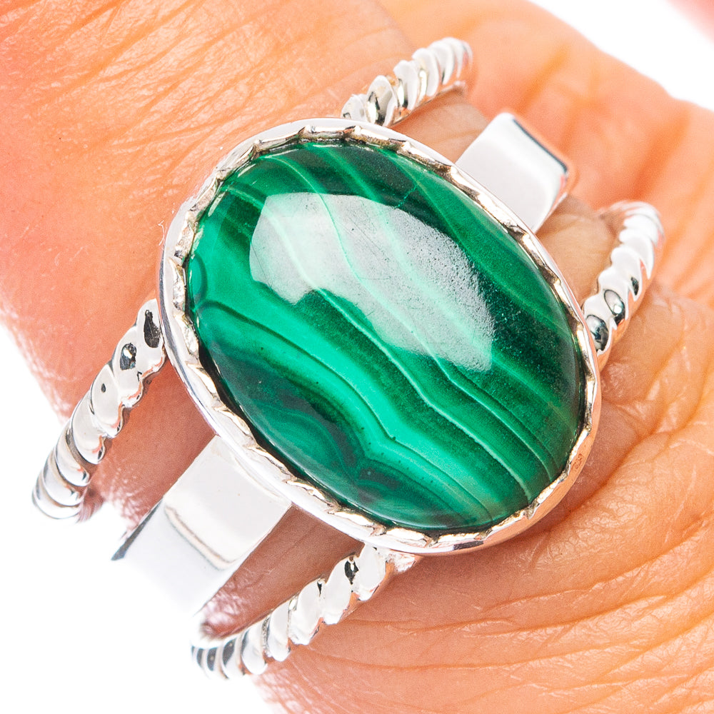 Premium Malachite Ring Size 6.75 (925 Sterling Silver) R7657