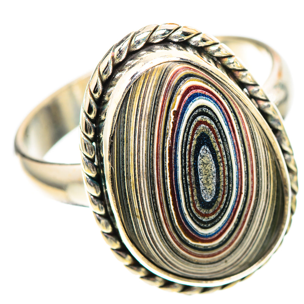 Fordite Ring Size 9.25 (925 Sterling Silver) RING139225