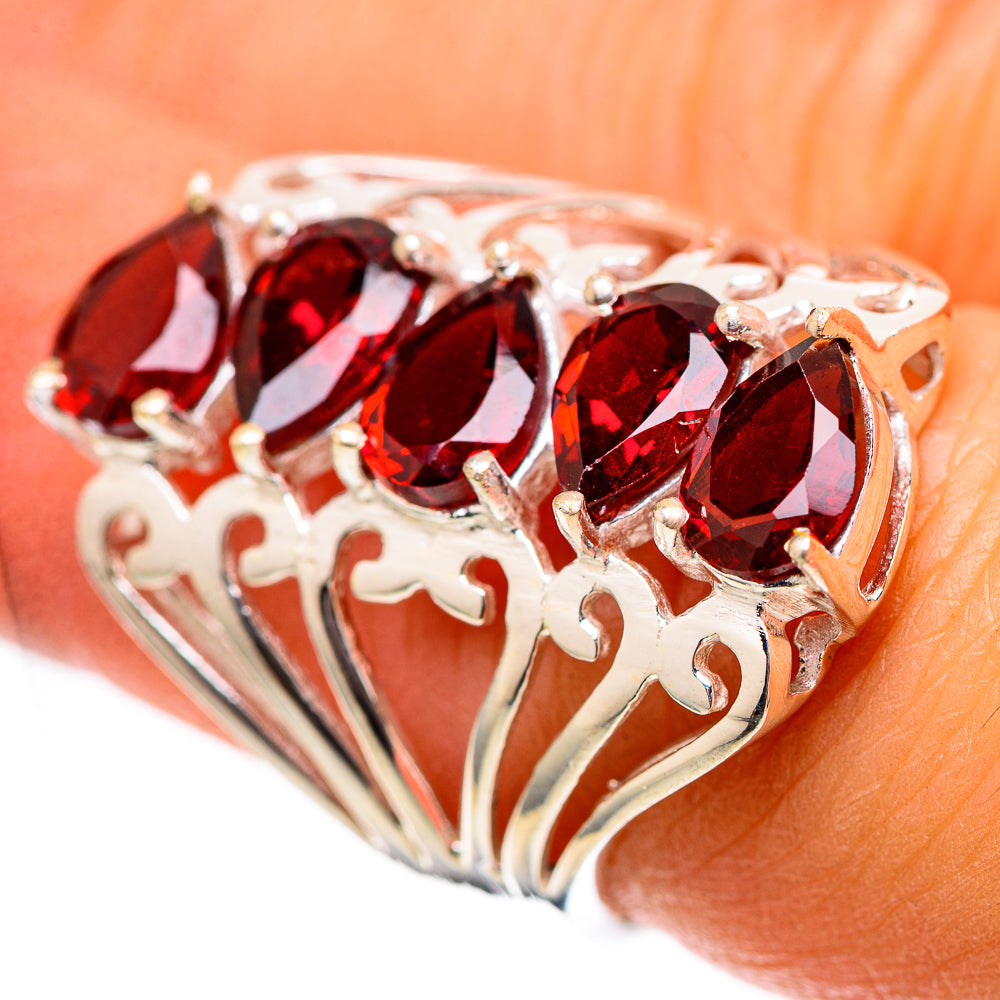 Garnet Ring Size 6.5 (925 Sterling Silver) RING138994