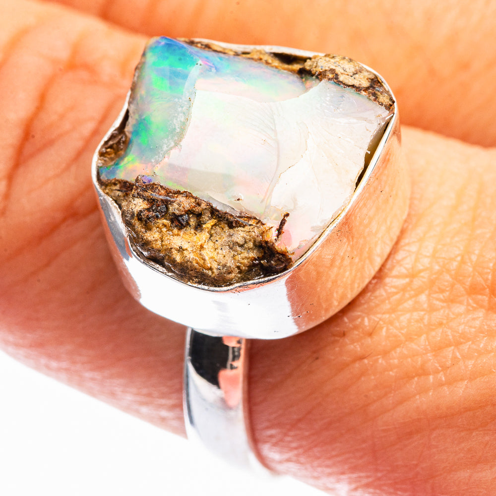 Raw Ethiopian Opal Ring Size 8.75 (925 Sterling Silver) R141966