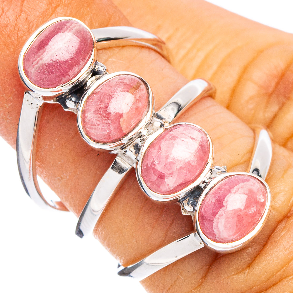 Rhodochrosite 925 Sterling Silver Premium Ring Size 5.5 (925 Sterling Silver) R6552