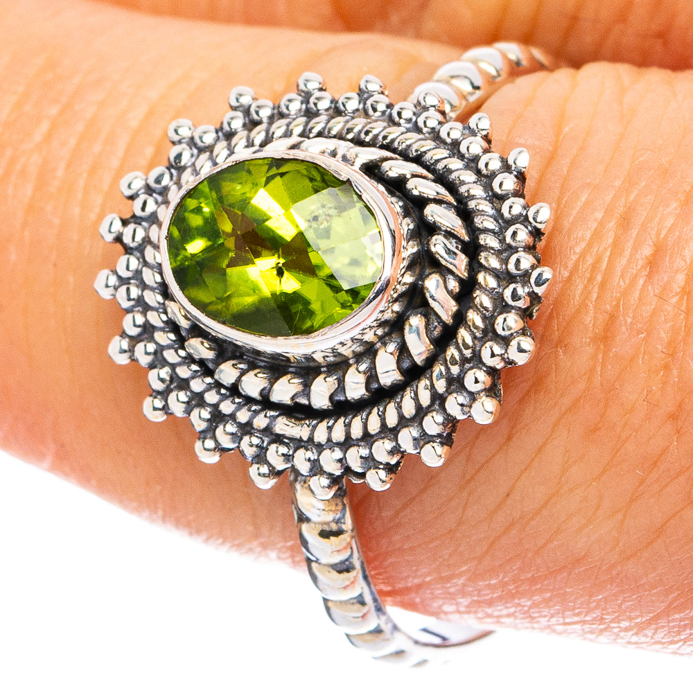 Peridot Ring Size 9 (925 Sterling Silver) R8268