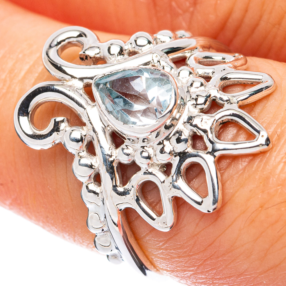 Asc Premium Blue Topaz Ring Size 6.75 (925 Sterling Silver) R3499