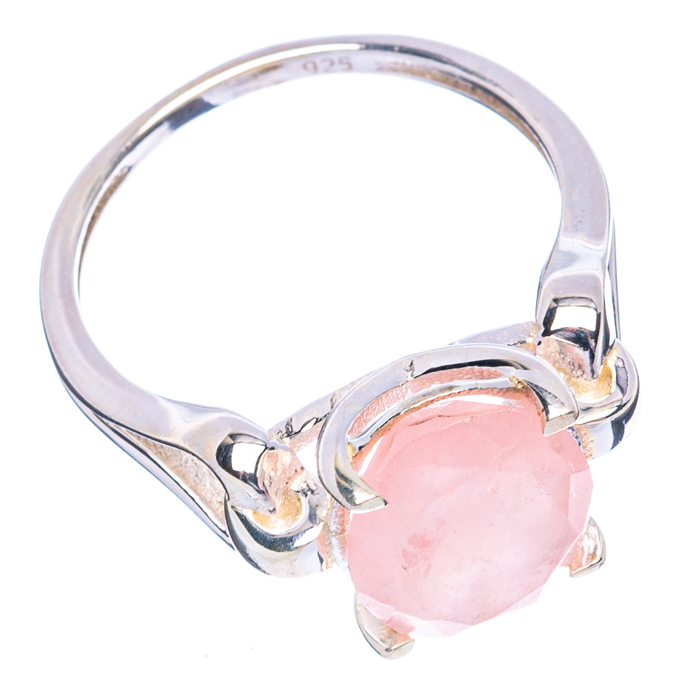 Rose Quartz Ring Size 8.75 (925 Sterling Silver) R4825