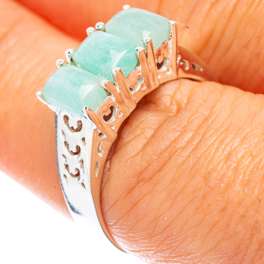 Aquamarine Ring Size 7.75 (925 Sterling Silver) R5683
