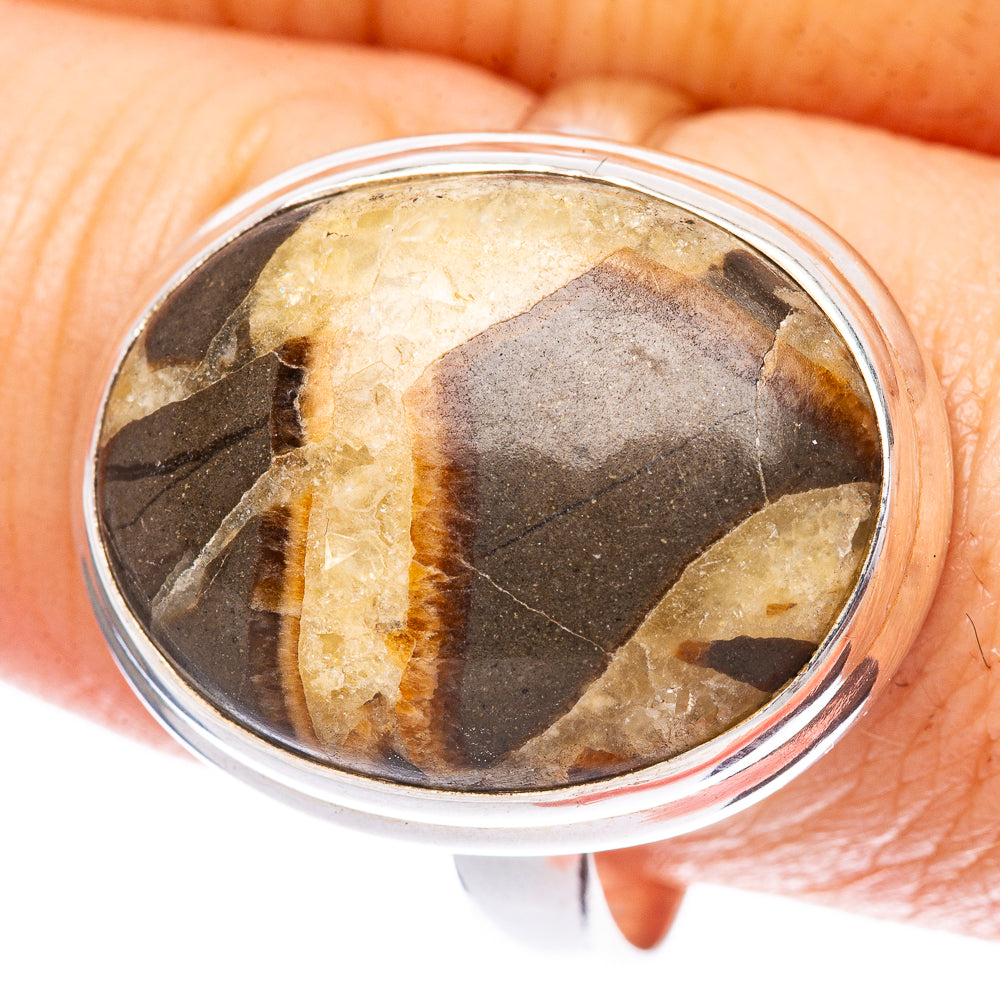 Septarian Ring Size 11 (925 Sterling Silver) R1682