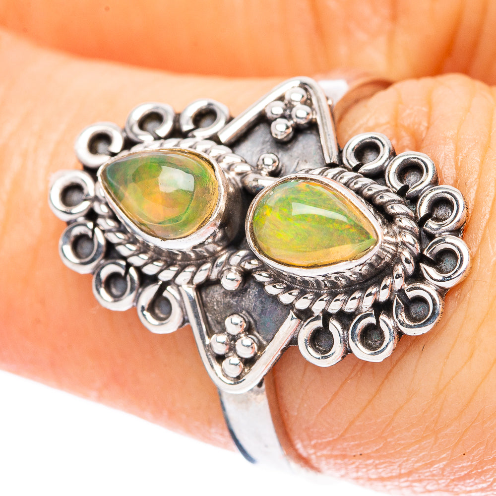 Rare Ethiopian Opal 925 Sterling Silver Ring Size 6.75 (925 Sterling Silver) R3875