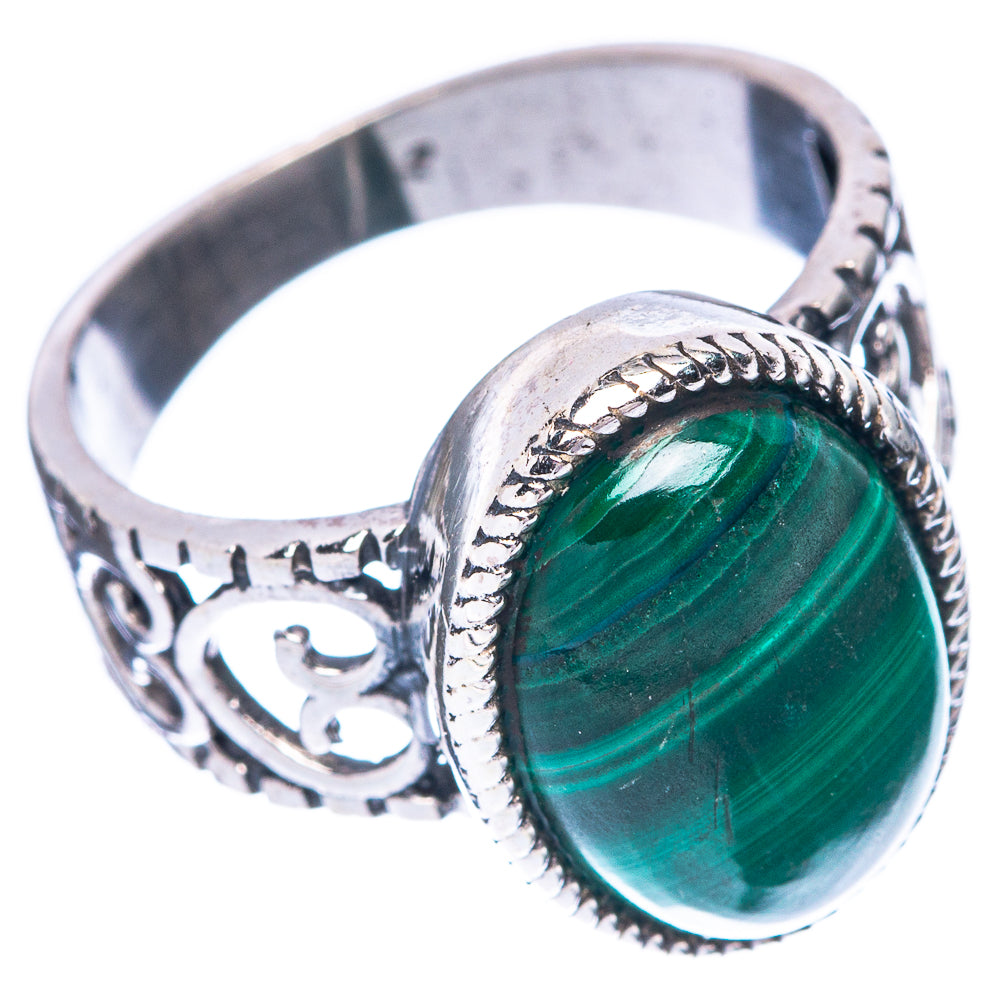 Malachite 925 Sterling Silver Ring Size 6.75 (925 Sterling Silver) R5408