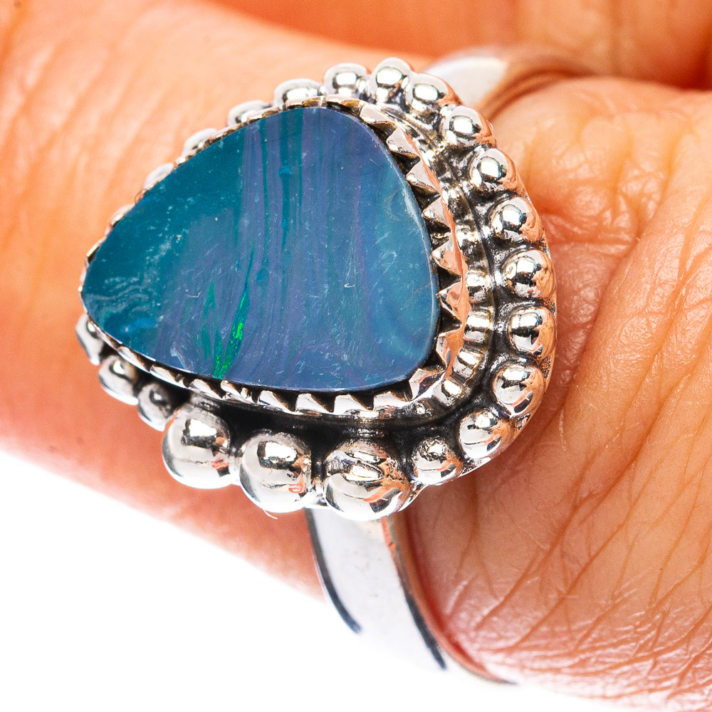 Rare Doublet Opal Ring Size 7.75 (925 Sterling Silver) R4103