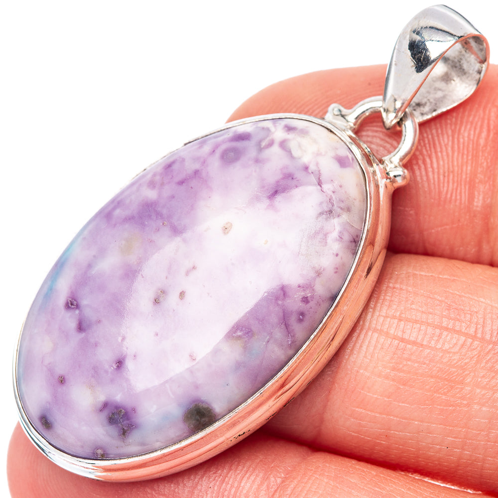 Tiffany Stone Pendant 1 3/4" (925 Sterling Silver) P42541