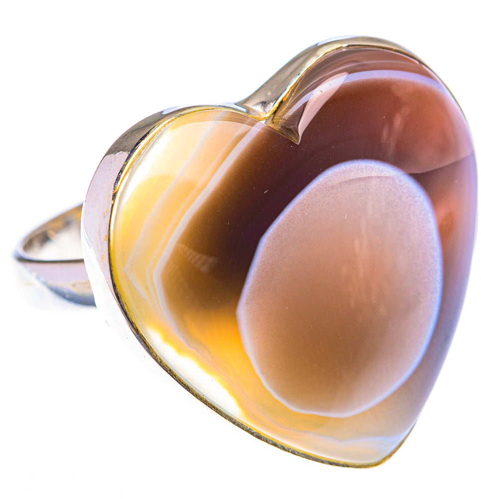 Large Botswana Agate Ring Size 10.5 (925 Sterling Silver) RING140061