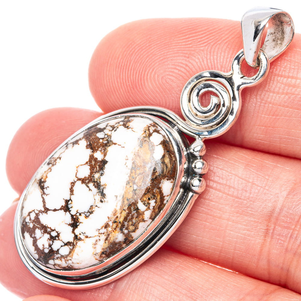 Wild Horse Jasper 925 Sterling Silver Pendant 1 7/8" (925 Sterling Silver) P41891