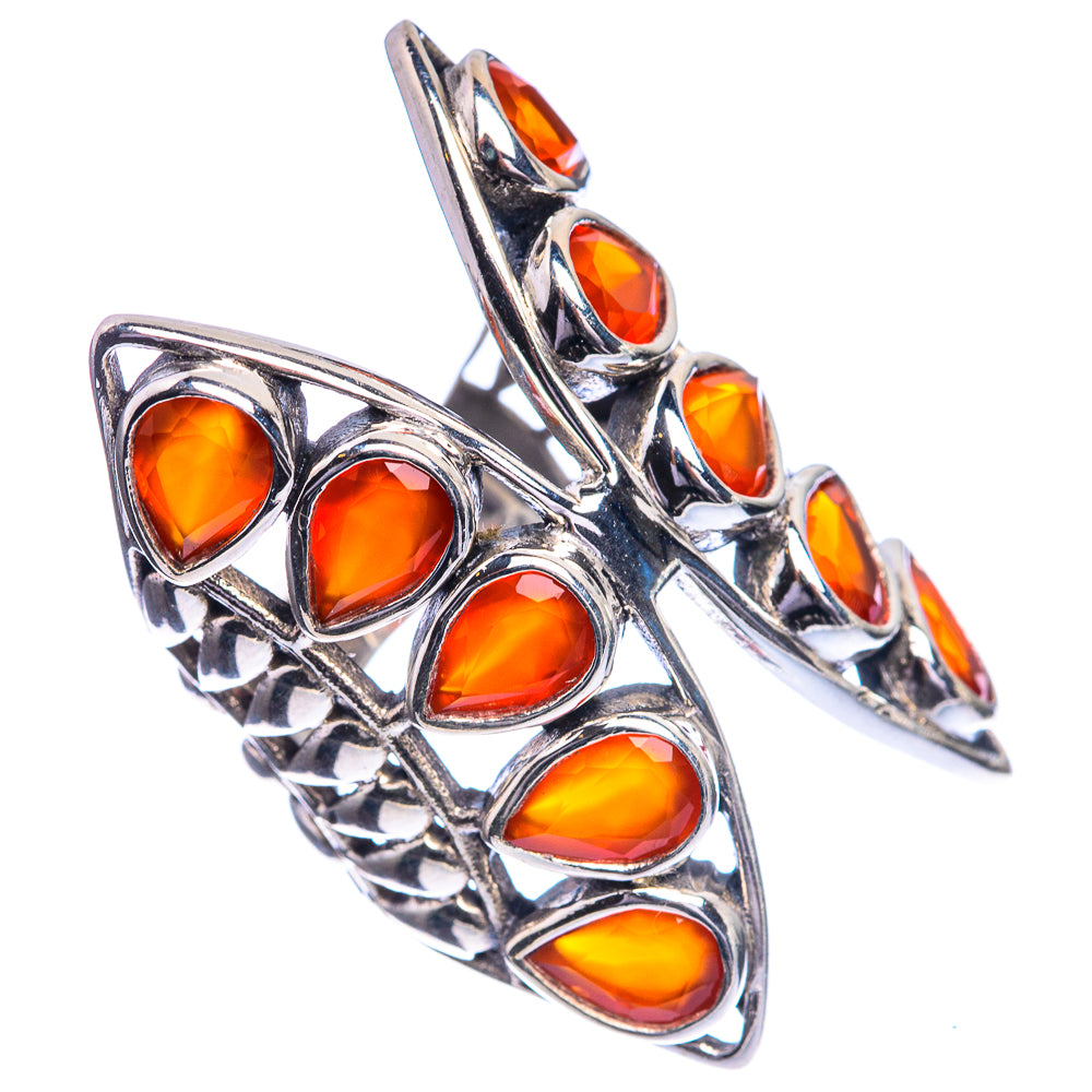 Large Carnelian 925 Sterling Silver Ring Size 4.25
