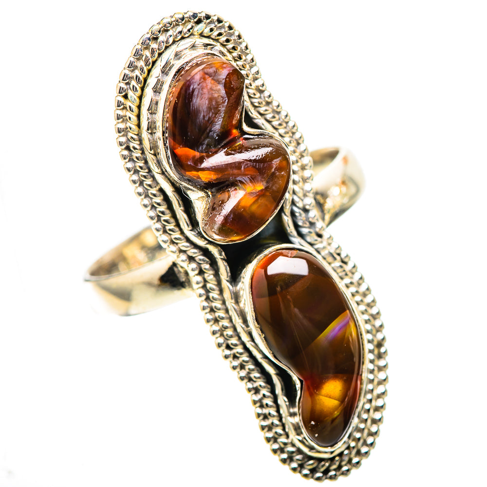 Large Mexican Fire Agate Ring Size 11.5 (925 Sterling Silver) RING139292