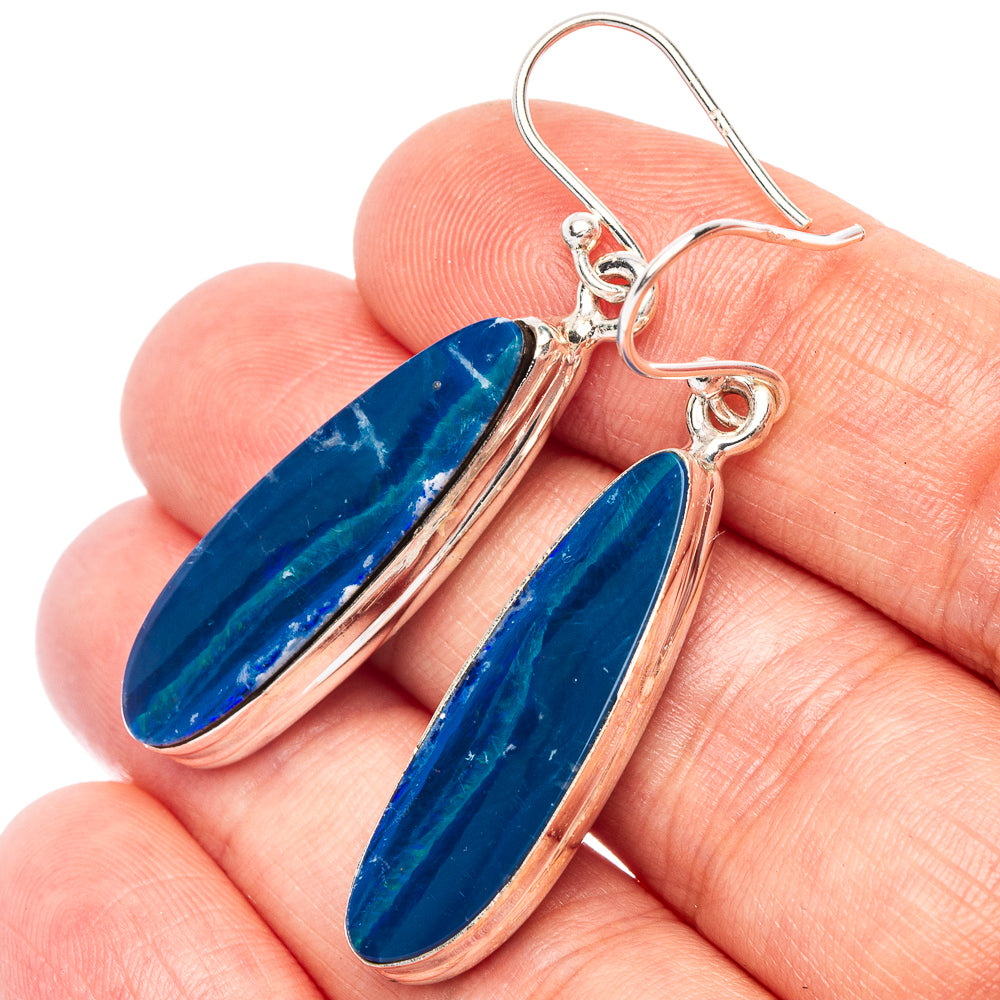 Rare Doublet Opal Earrings 1 3/4" (925 Sterling Silver) E2313